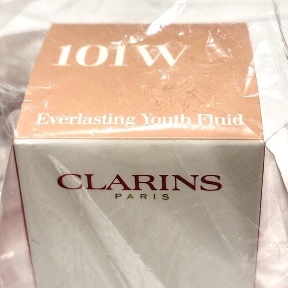 CLARINS Everlasting Youth Fluid Foundation* ~ 101W (Warm Light Beige) 30ml NIB - Picture 4 of 14